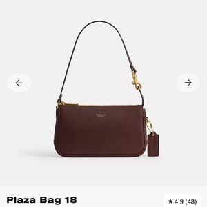 Coach Burgundy Plaza 18 Bag